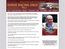 Tablet Screenshot of horseracingonly.com.au